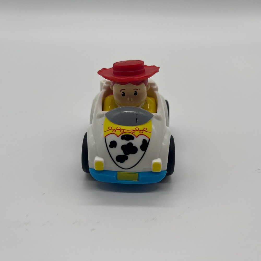Fisher Price Little People Wheelies Toy Story Jessie Cowgirl Car White Blue
